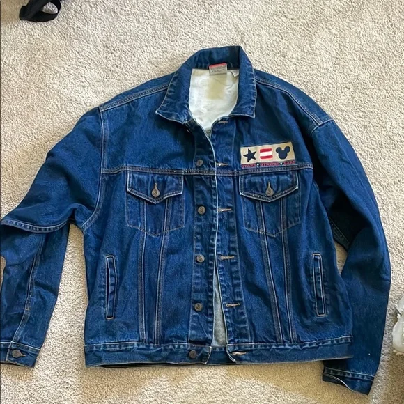 Vintage Disney Jean Denim Jacket - Picture 2 of 5